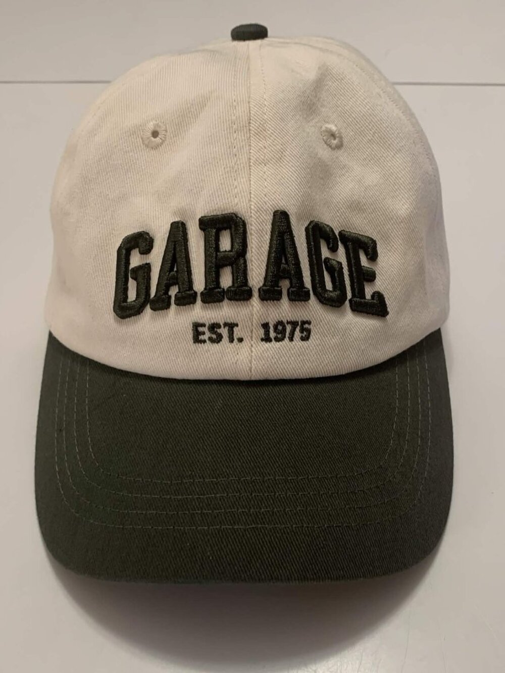 Garage Branded Cap Beige and Green